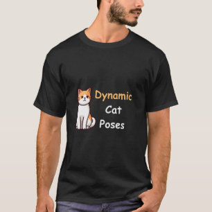 T-shirt Pots de chats dynamiques   Art minimaliste Amoureu