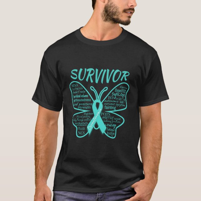 T-shirt Pots De Sensibilisation Dysautonomia Hyperpots Ncs (Devant)