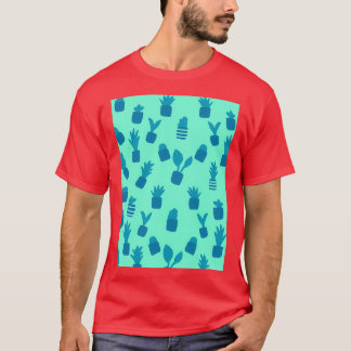 T-shirt Pots Plante Little Blue Teracotta