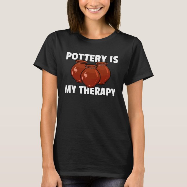 T-shirt Pottery Ceramic  For Pot Artists Maker (Devant)