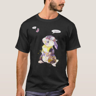 T-shirt Poubelle Et Papillon Aquarelle Art