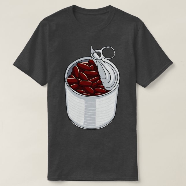 T-shirt Pouces de haricots Haricots rouges haricots cuits (Design devant)