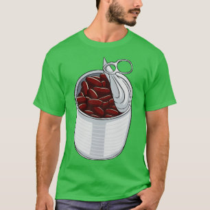 T-shirt Pouces de haricots Haricots rouges haricots cuits