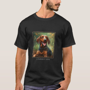 T-shirt Poudre de la montagne bavaroise Hound Chien Fleurs