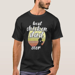 T-shirt Poule effrontée Rétro Coucher de soleil Meilleur p