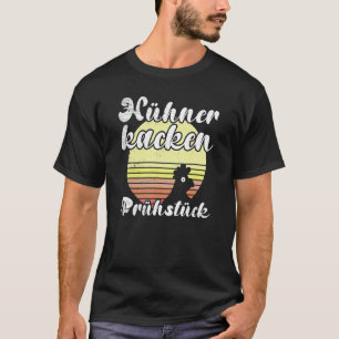 T-shirt Poule effrontée Réveil Rétro Coucher de soleil Cue
