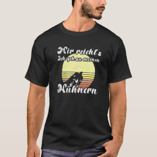 T-shirt Poule effrontée Sunset Geh Zu Meine Hühnern Ferme