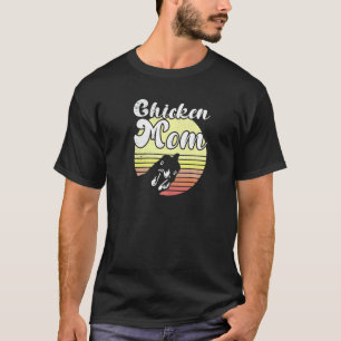 T-shirt Poule effrontée Sunset Rétro Maman Poule