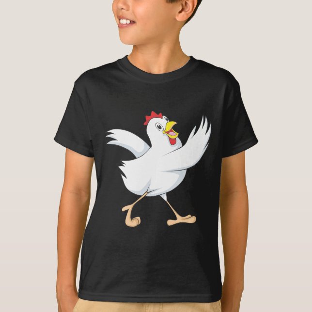 T-shirt Poule heureuse de poulet (Devant)