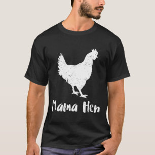T-shirt Poule Mère Hen Pour Femmes Filles Poulet
