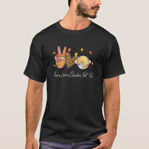 T-shirt Poule Pot Pie Halloween Thanksgiving amour paix 