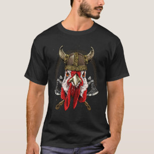 T-shirt Poule Viking Renaissance Médiéval Norrois Païen Va
