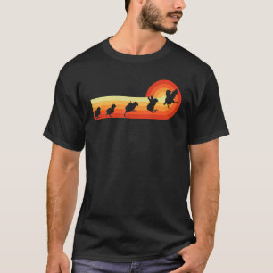 T-shirt Poules Courent Sautent Volent Rétro Vintage 60s 70