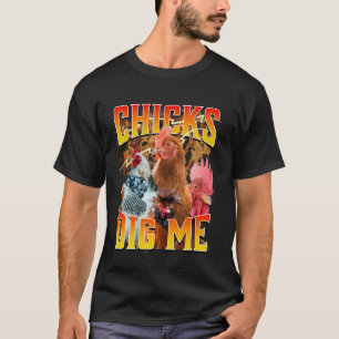 T-shirt Poules de Pâques m'aiment Vêtements vintag