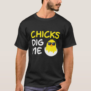 T-shirt Poules Me Creusent Pun De Pâques Cool Chasse Aux O