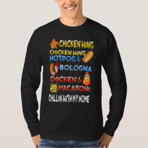 T-shirt Poulet Aile Poulet Aile Hotdog Et Bologne Enfants