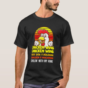 T-shirt Poulet Aile Poulet Aile Hotdog Et Bologne Pour K