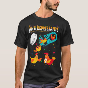 T-shirt Poulet antidépresseurs pour Noël