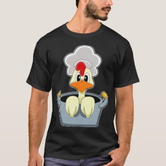 T-shirt Poulet avec pot à Cuisine
