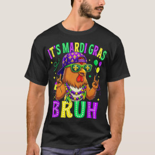T-shirt Poulet Bruh Mardi Gras Garçons Filles Enfants Carn