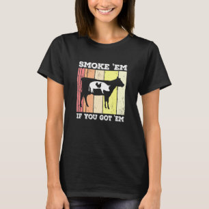 T-shirt Poulet Cochon Boeuf Fumer Em Griller Pitmaster Fum