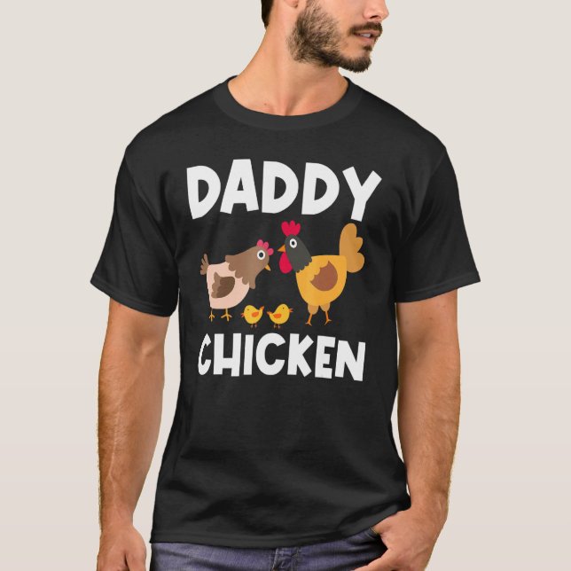 T-shirt Poulet cool Pour Hommes Papa Rooster Hen Chicks Po (Devant)