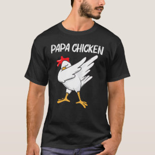 T-shirt Poulet Cool Pour Les Hommes Papa Dabant La Volaill
