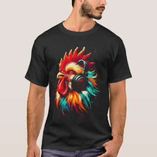 T-shirt Poulet cool pour les mélomanes Noël