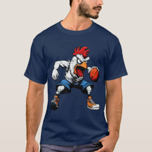 T-shirt poulet de basket