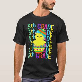 T-shirt Poulet de cinquième année Casse les œufs Jour de P