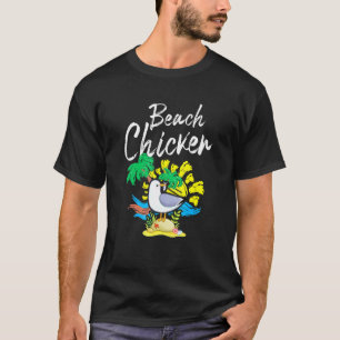 T-shirt Poulet de la plage aux mouettes 1