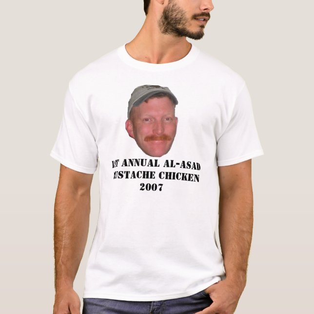 T-shirt Poulet de moustache (Devant)