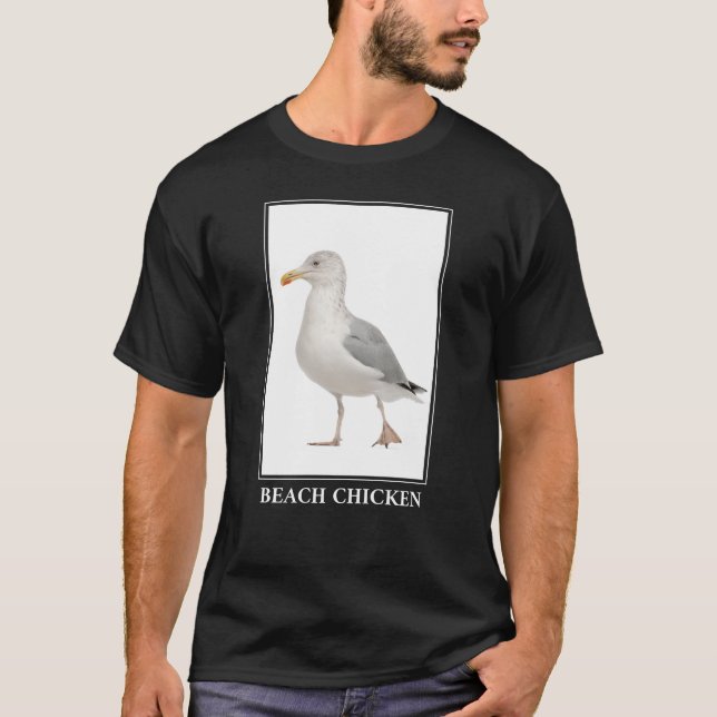 T-shirt Poulet de Plage - Humour de goéland de Mouette de  (Devant)