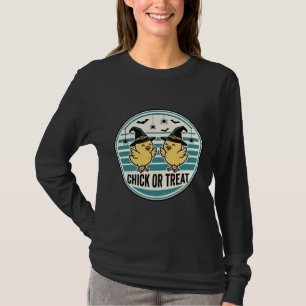 T-shirt Poulet de Vintage ou Traitement Halloween Chicks D
