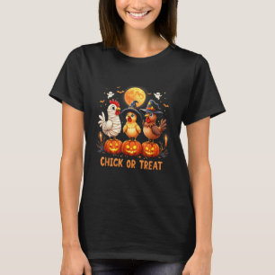 T-shirt Poulet d'Halloween Chick ou Treat Drôle d'Hallowee