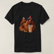 Poulet Drôle Amateur de Café Lunettes de Soleil Co
