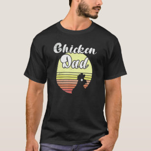 T-shirt Poulet effronté Sunset Retro Coq Papa