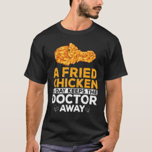 T-shirt Poulet frit Croustillant Witty Foodaholic Lifestyl