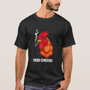 T-shirt Poulet Fumant Frit  Activez Votre Mode Humour
