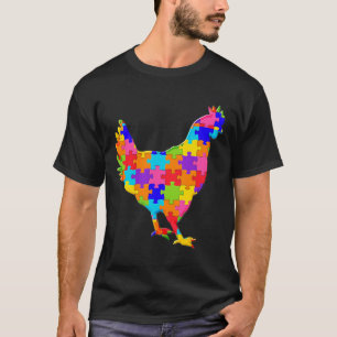 T-shirt Poulet Hen Jigsaw Autisme Puzzle