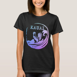 T-shirt Poulet Kauai Hawaï Surf Souvenir Hawaïen Surfeur