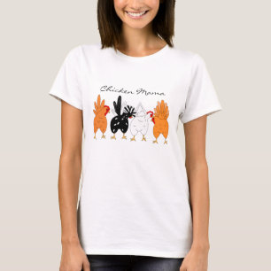 T-shirt Poulet maman   Fronts de poulet et sacs de poulet