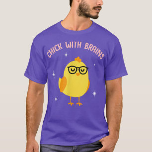 T-shirt Poulet mignon avec des cerveaux  Citation drôle de