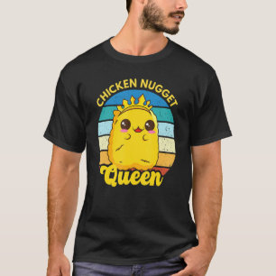 T-shirt Poulet Nugget Queen Nug Life Drôle Poulet Nugget
