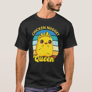 T-shirt Poulet Nugget Queen Nug Life Drôle Poulet Nugget