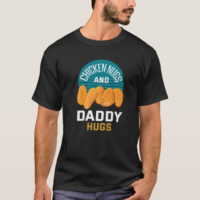 T-shirt Poulet Nuggets Poulet Nugs Et Papa Hugs (Devant)