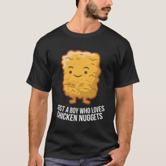 T-shirt Poulet Nuggets Son Juste Un Garçon Qui Aime Le Pou