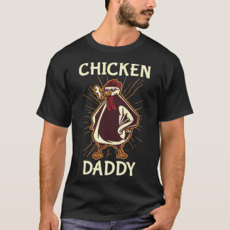 T-shirt Poulet Papa Drôle Producteur De Poulet Poulet Dadd