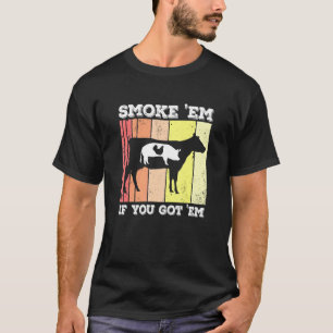 T-shirt Poulet Porc Boeuf Fumée Em Griller Pitmaster Fumeu