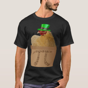 T-shirt Poulet Pot PI Jour Hommes Femmes Enfants Math